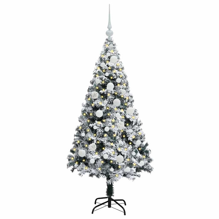 Albero di Natale artificiale con 150 LED Verde 120 cm 3396943