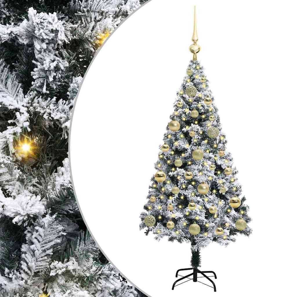 Albero di Natale artificiale con 150 LED Verde 120 cm 3396944