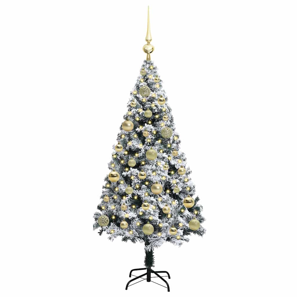 Albero di Natale artificiale con 150 LED Verde 120 cm 3396944