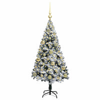 Albero di Natale artificiale con 150 LED Verde 120 cm 3396944