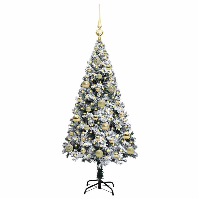 Albero di Natale artificiale con 150 LED Verde 120 cm 3396944