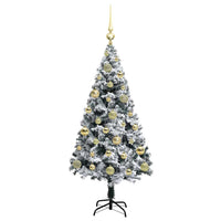 Albero di Natale artificiale con 150 LED Verde 120 cm 3396944