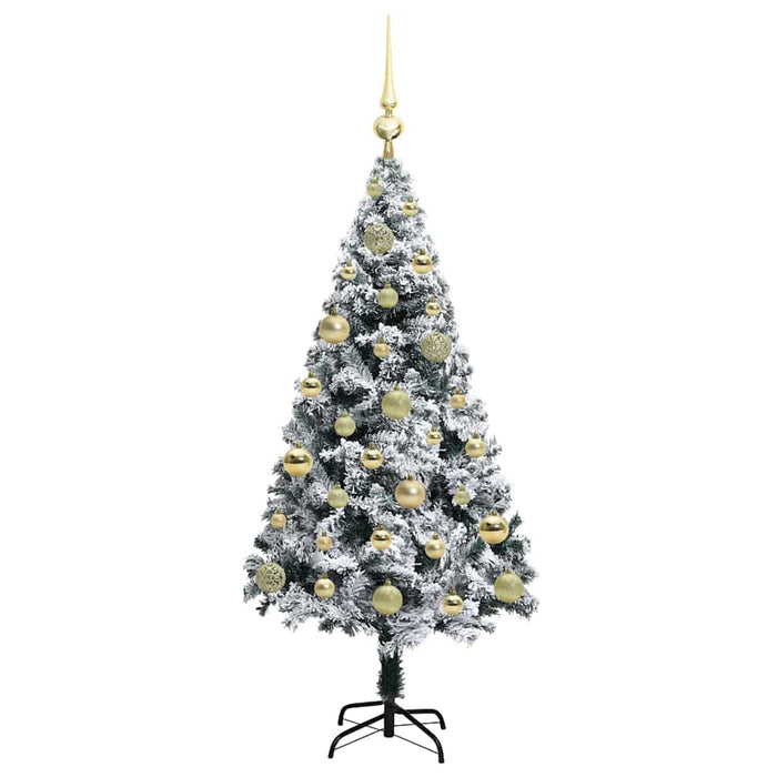 Albero di Natale artificiale con 150 LED Verde 120 cm 3396944