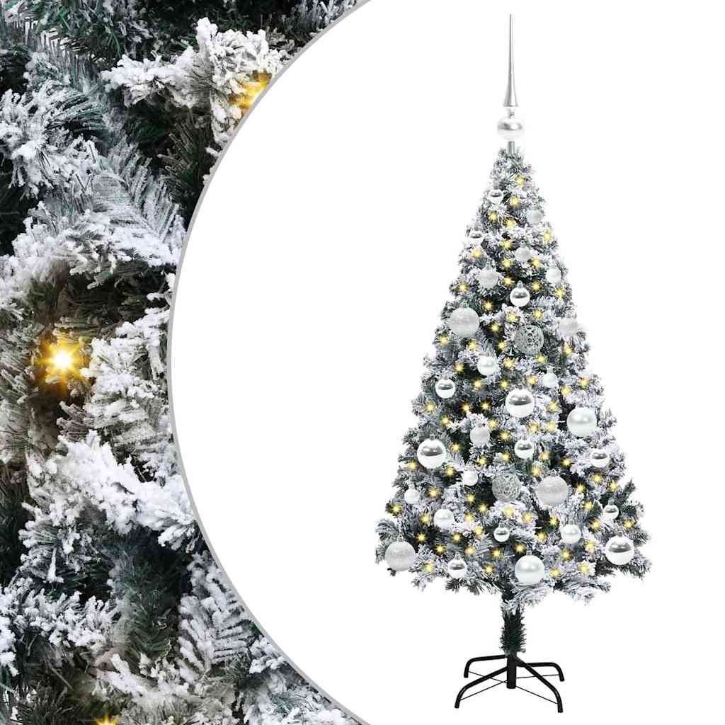 Albero di Natale artificiale con 150 LED Verde 120 cm 3396945