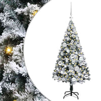 Albero di Natale artificiale con 150 LED Verde 120 cm 3396945