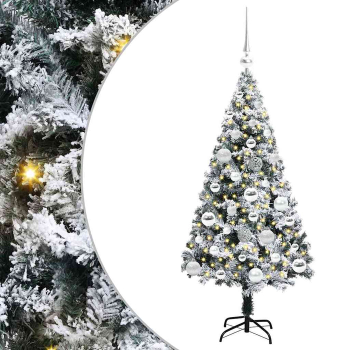Albero di Natale artificiale con 150 LED Verde 120 cm 3396945