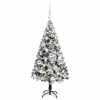 Albero di Natale artificiale con 150 LED Verde 120 cm 3396945