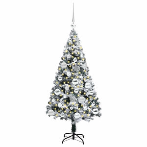 Albero di Natale artificiale con 150 LED Verde 120 cm 3396945