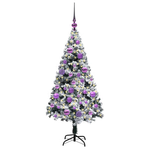 Albero di Natale artificiale con 150 LED Verde 120 cm 3396946
