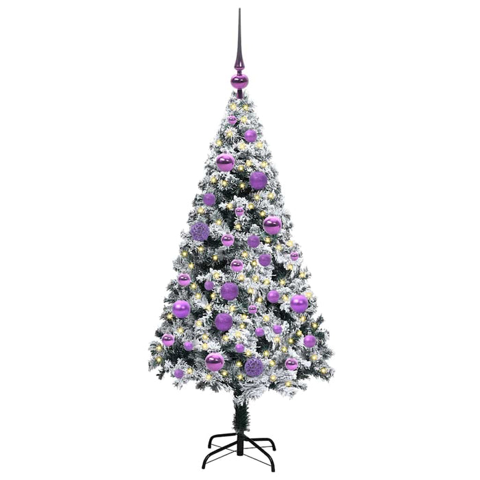 Albero di Natale artificiale con 150 LED Verde 120 cm 3396946