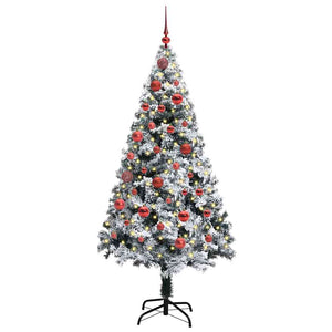 Albero di Natale artificiale con 150 LED Verde 150 cm 3396949