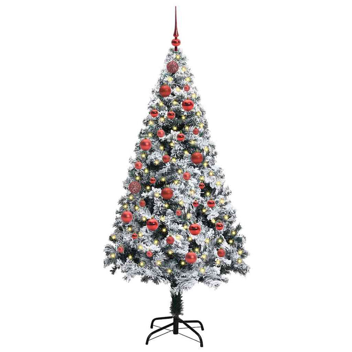 Albero di Natale artificiale con 150 LED Verde 150 cm 3396949