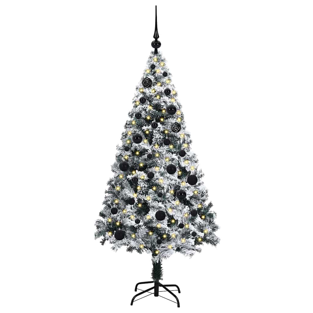 Albero di Natale artificiale con 150 LED Verde 150 cm 3396950