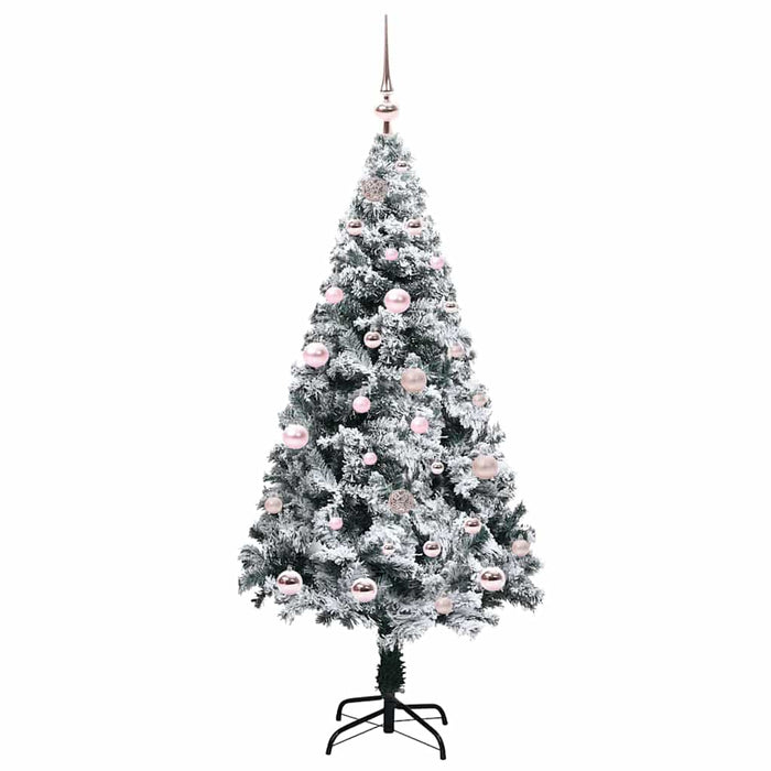 Albero di Natale artificiale con 150 LED Verde 150 cm 3396951