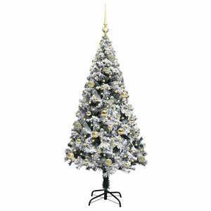 Albero di Natale artificiale con 150 LED Verde 150 cm 3396953