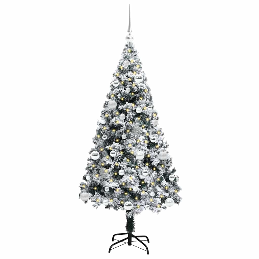 Albero di Natale artificiale con 150 LED Verde 150 cm 3396954