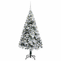 Albero di Natale artificiale con 150 LED Verde 150 cm 3396954