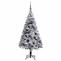 Albero di Natale artificiale con 150 LED Verde 150 cm 3396955