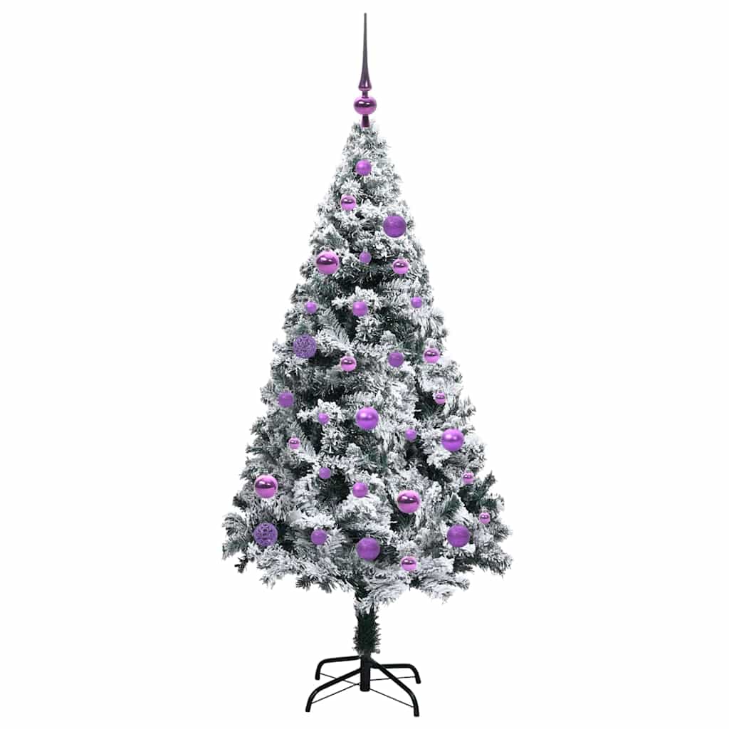 Albero di Natale artificiale con 150 LED Verde 150 cm 3396955