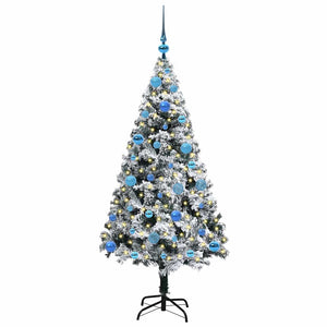 Albero di Natale artificiale con 150 LED Verde 150 cm 3396956