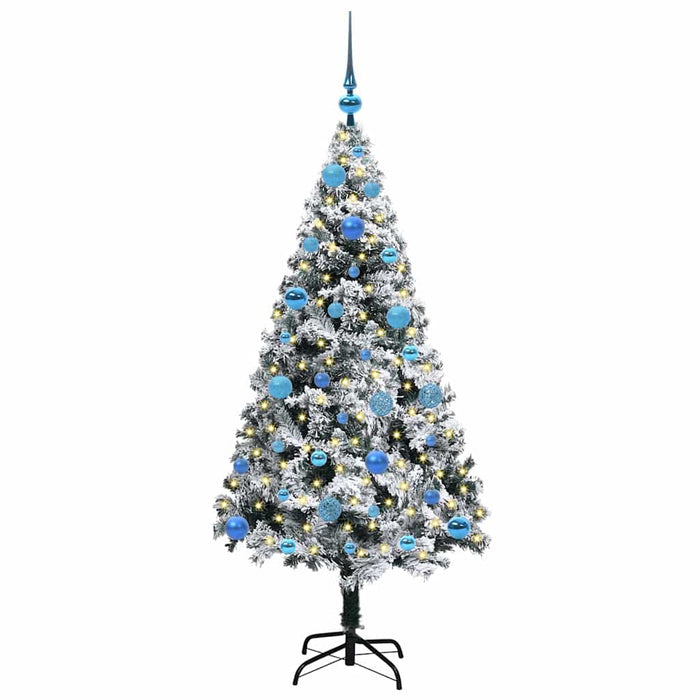 Albero di Natale artificiale con 150 LED Verde 150 cm 3396956