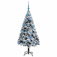 Albero di Natale artificiale con 150 LED Verde 150 cm 3396956
