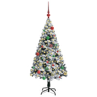 Albero di Natale artificiale con 150 LED Verde 150 cm 3396957