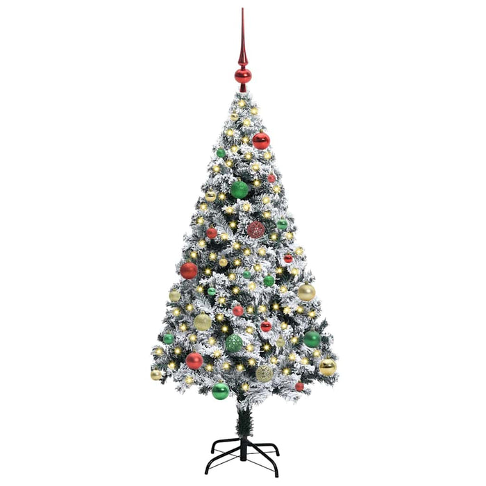 Albero di Natale artificiale con 150 LED Verde 150 cm 3396957