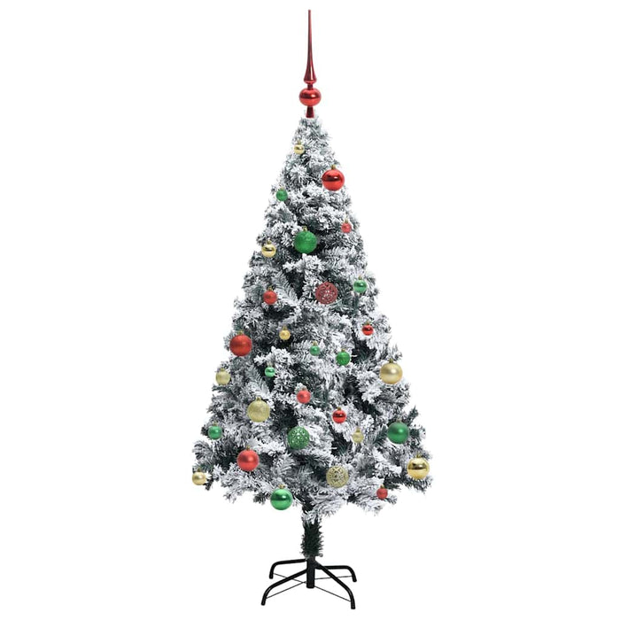 Albero di Natale artificiale con 150 LED Verde 150 cm 3396957
