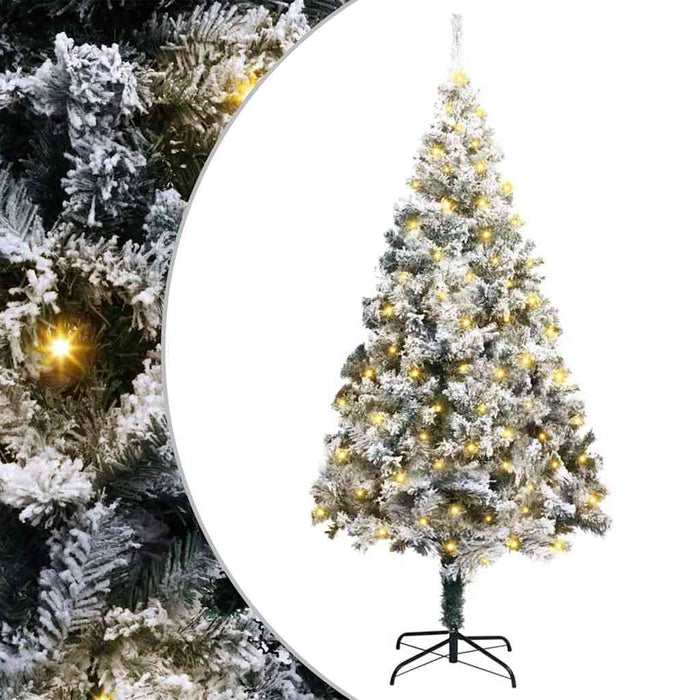 Albero di Natale artificiale con 300 LED Verde 180 cm 3396958