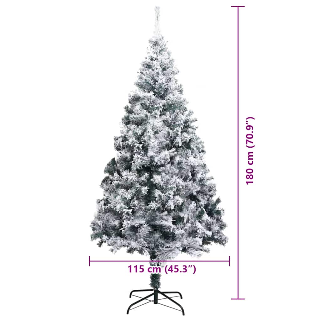 Albero di Natale artificiale con 300 LED Verde 180 cm 3396958