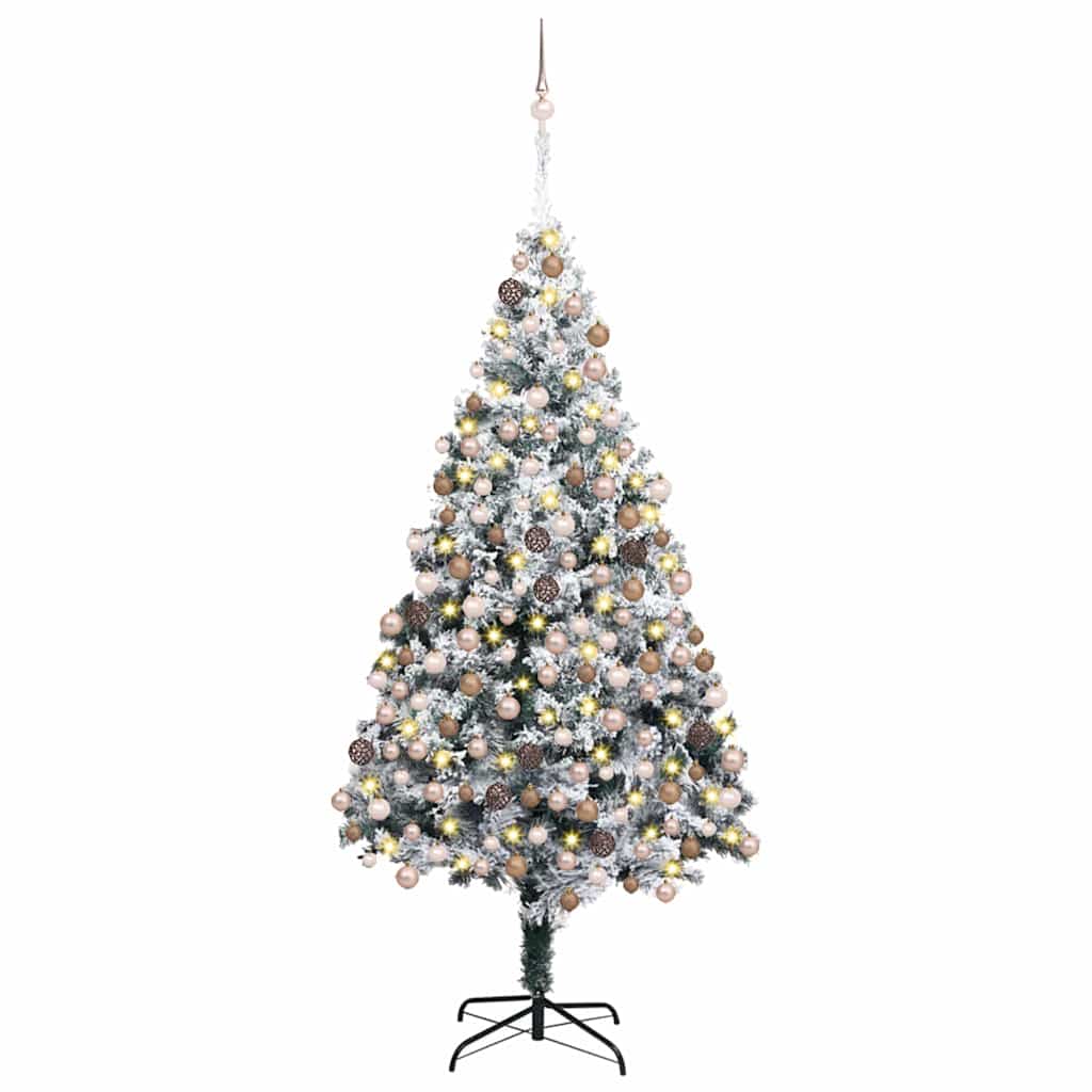 Albero di Natale artificiale con 300 LED Verde 180 cm 3396960
