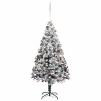 Albero di Natale artificiale con 300 LED Verde 180 cm 3396960