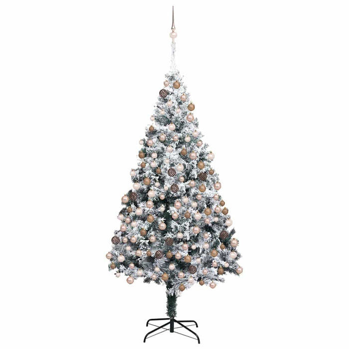 Albero di Natale artificiale con 300 LED Verde 180 cm 3396960