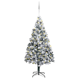 Albero di Natale artificiale con 300 LED Verde 180 cm 3396961