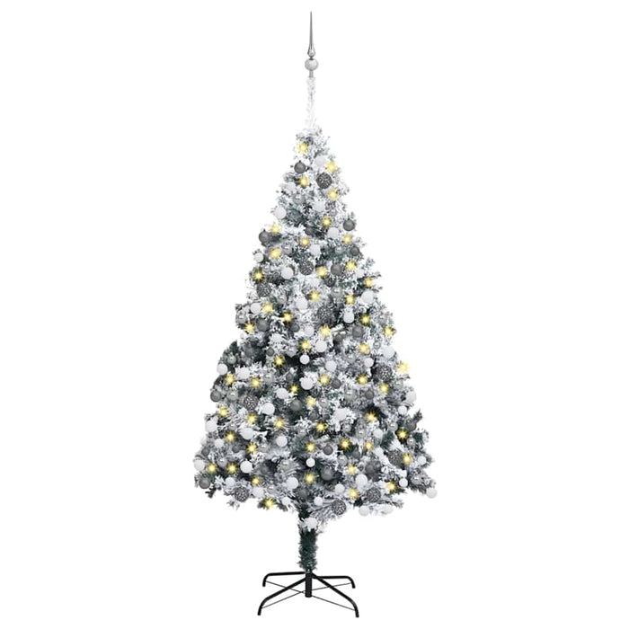 Albero di Natale artificiale con 300 LED Verde 180 cm 3396961