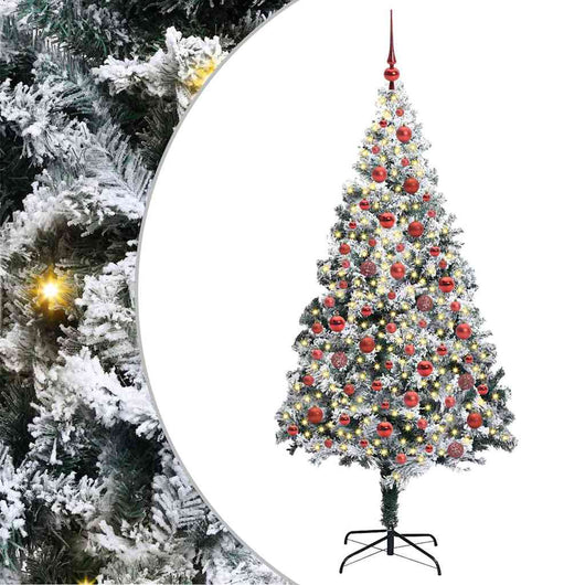Albero di Natale artificiale con 300 LED Verde 180 cm 3396962