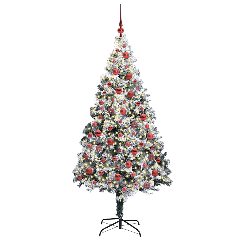 Albero di Natale artificiale con 300 LED Verde 180 cm 3396962