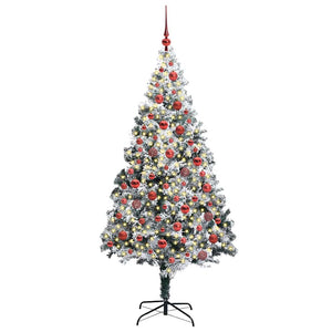 Albero di Natale artificiale con 300 LED Verde 180 cm 3396962