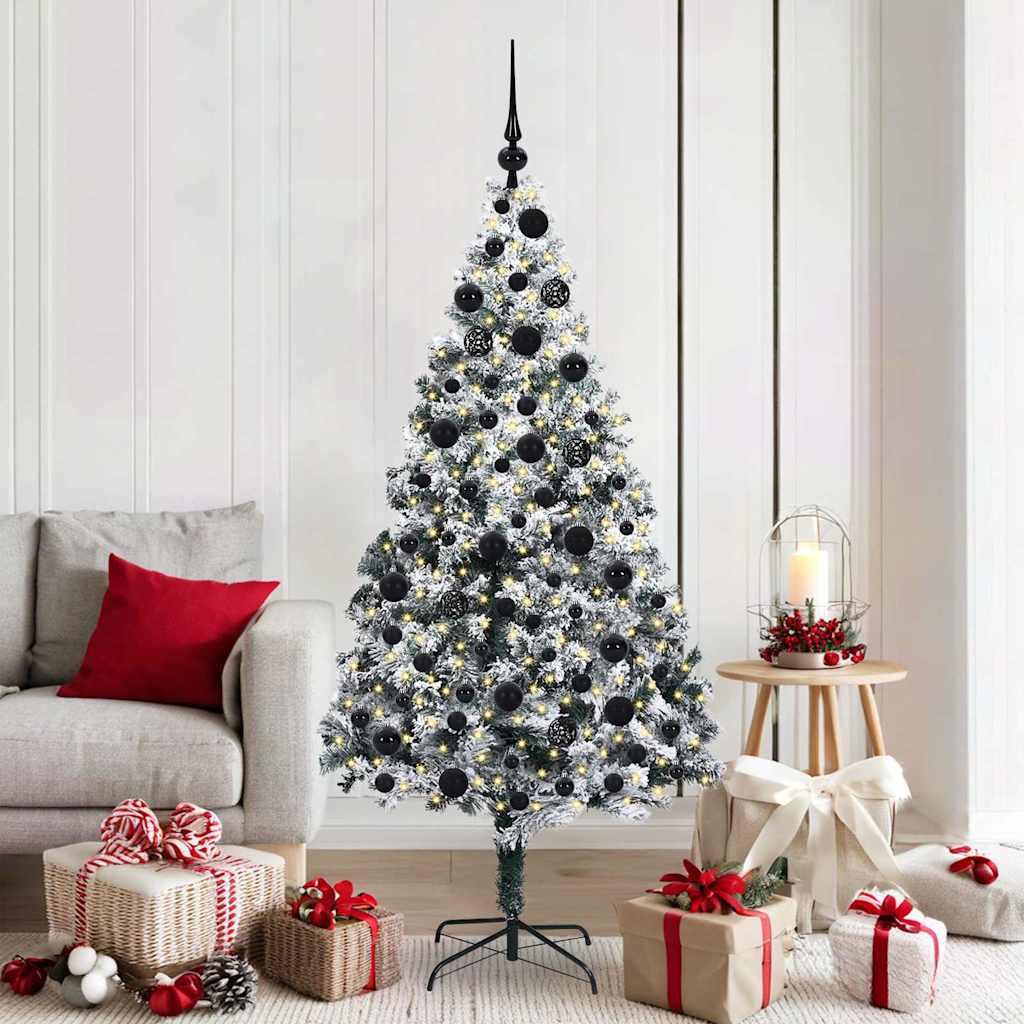 Albero di Natale artificiale con 300 LED Verde 180 cm 3396963