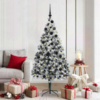Albero di Natale artificiale con 300 LED Verde 180 cm 3396963