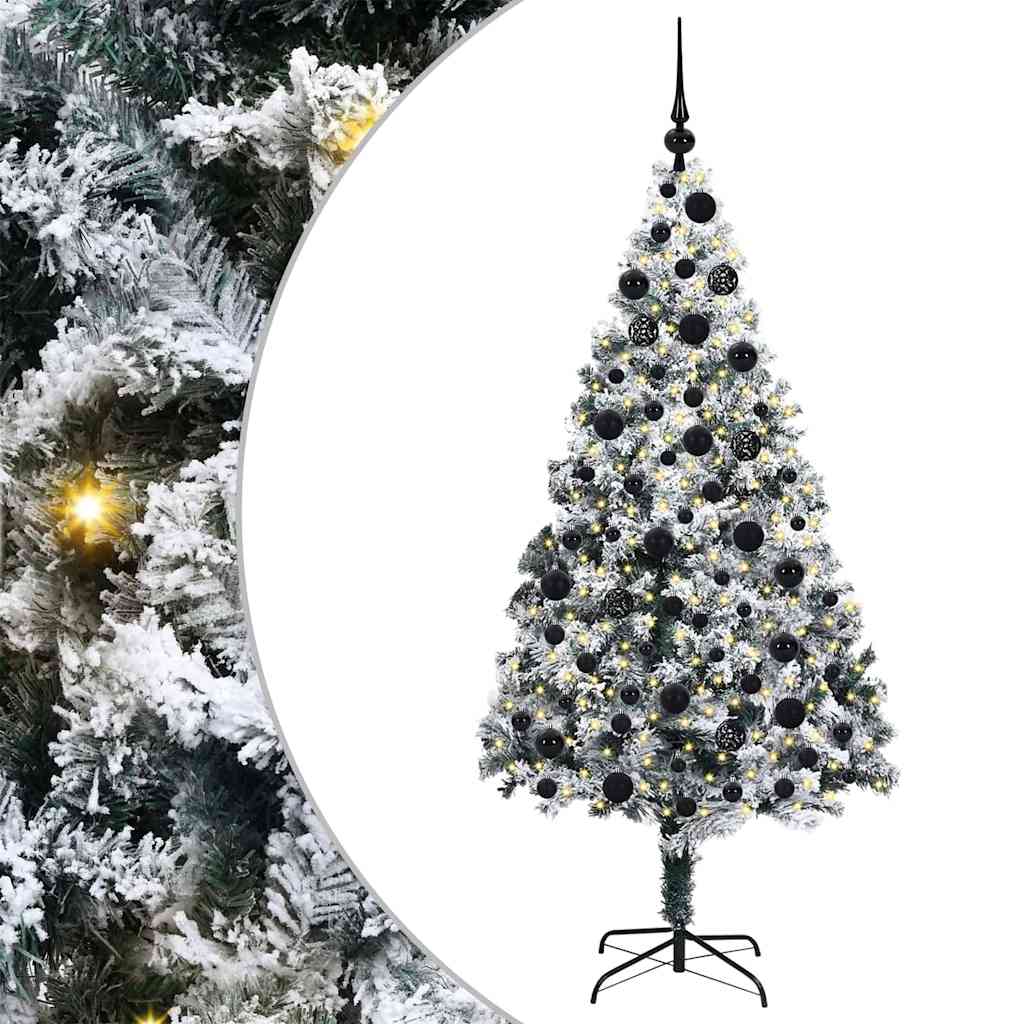 Albero di Natale artificiale con 300 LED Verde 180 cm 3396963
