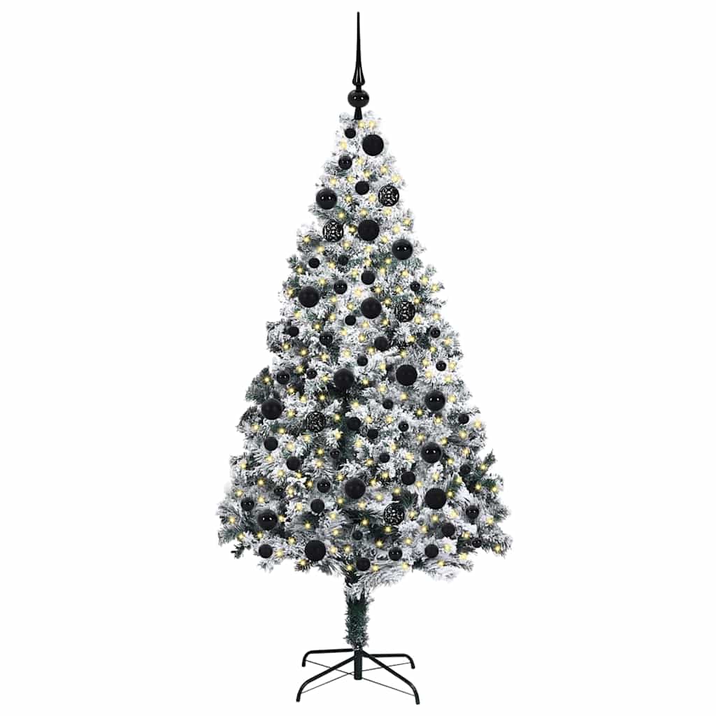 Albero di Natale Artificiale-Albero Natalizio con 300 LED Bianco 180 cm 251563