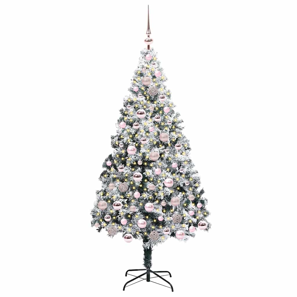 Albero di Natale artificiale con 300 LED Verde 180 cm 3396964