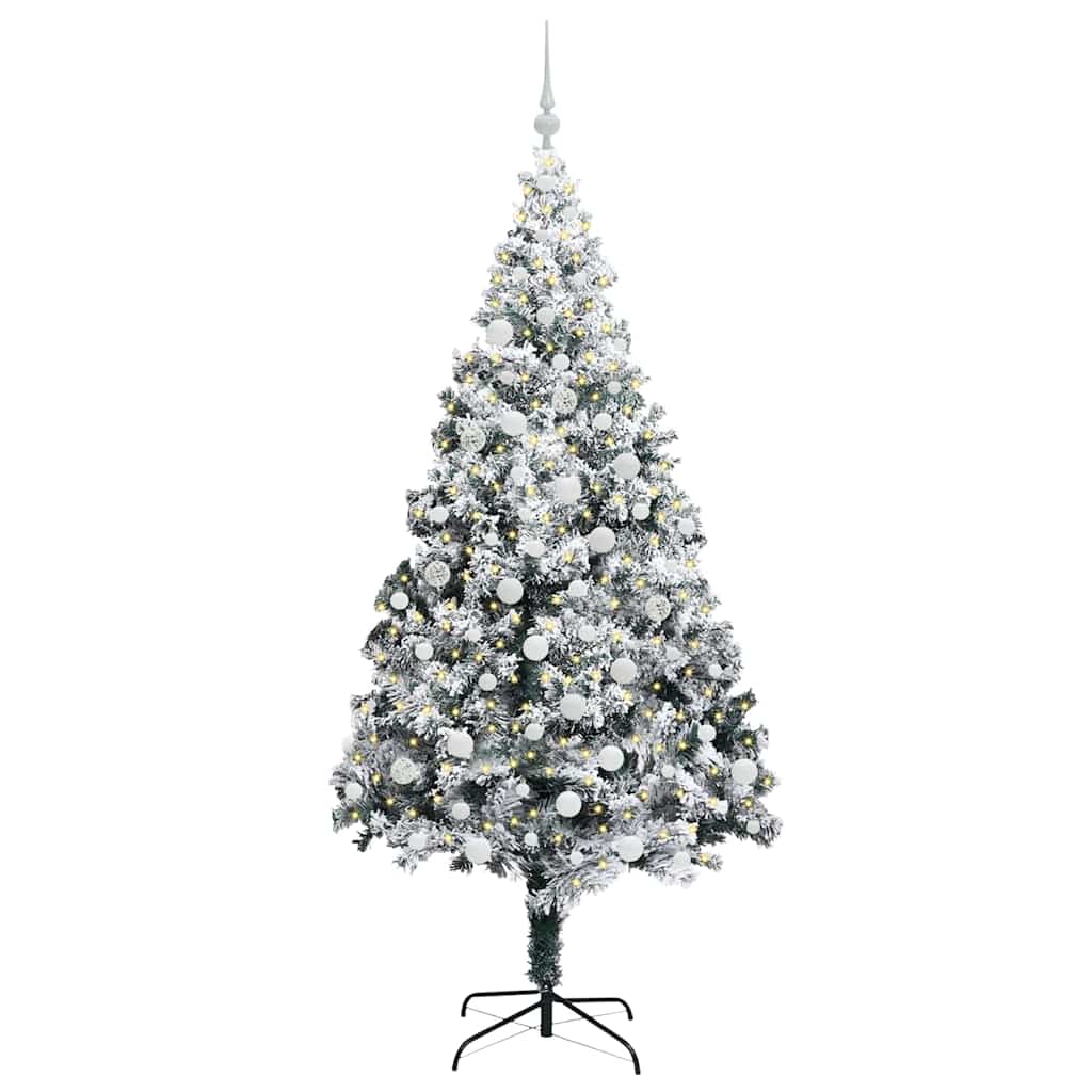 Albero di Natale Artificiale-Albero Natalizio con 300 LED Bianco 180 cm 920112