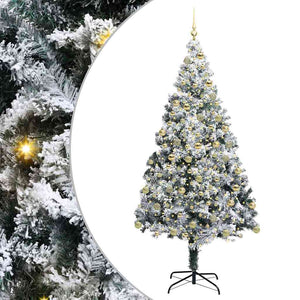 Albero di Natale artificiale con 300 LED Verde 180 cm 3396966