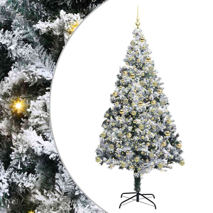 Albero di Natale artificiale con 300 LED Verde 180 cm 3396966