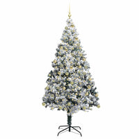 Albero di Natale artificiale con 300 LED Verde 180 cm 3396966