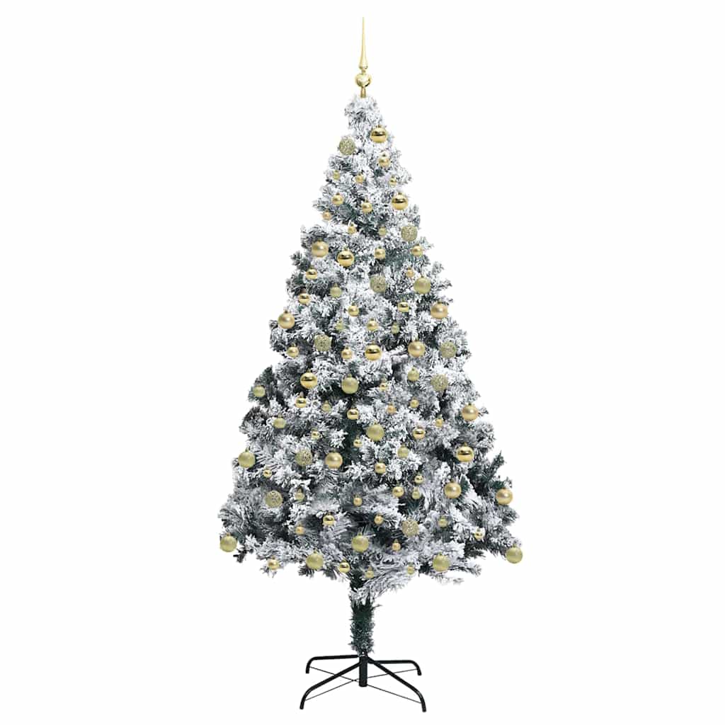 Albero di Natale artificiale con 300 LED Verde 180 cm 3396966