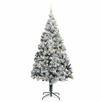Albero di Natale artificiale con 300 LED Verde 180 cm 3396966